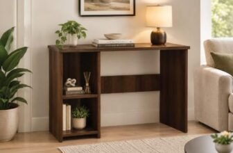 CABPRO DIY Engineered Wood Computer Table with Storage Shelves – Medium Study Desk for Home Office, Bedroom & Workspace (75 x 100 x 45 CM)