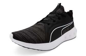 PUMA | SOFTRIDE Carson Knit Running Shoes Black-Black-White