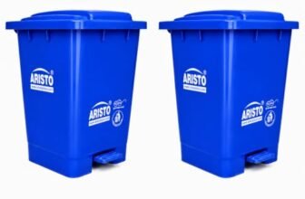 ARISTO Plastic Step-On Pedal Garbage Waste Dustbins 45 Ltr (Blue,Blue) Combo