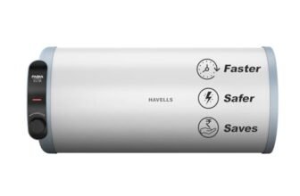 Havells Fabia Slim 25L Horizontal Left Storage Water Heater(Geyser)|Faster Heating|Safer to use|Saves electricity|Anti Rust Tank|Incoloy Element|7 Year Tank Warranty| Free Installation & Flexi Pipes
