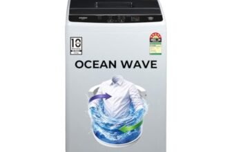 Haier Smart Choice 6 kg 5 Star Oceanus Wave Drum Washing Machine Fully Automatic Top Load (HWM60-AEN, Moonlight Silver)