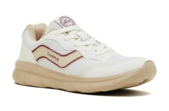 Campus Men’s EVARO Off WHT/L.Beige Running Shoes – 9UK/India 1 Pair