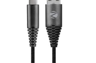 Zebronics Type-C Fast Charging Cable, Upto 480 Mbps, 36W Rapid Charge, 3A Output, Charge & Sync Data Cable, 1 Meter Length, Tangle-Free Durable Design (CU300T)
