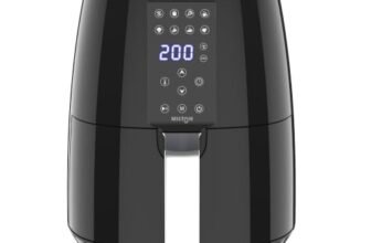 Milton Rapid Digital Air Fryer 4.2L | 1450W | 360° High Speed Air Circulation | Up to 90% Less Oil Usage | 8 Preset Menus | Touch Control Panel & Digital Display | Auto Shut-Off | 1 Year Warranty