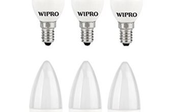 wipro Garnet Base E14 3-Watt LED Bulb (Yellow) – Pack of 6