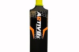 AQTIV8x Plastic Cricket Set with Golden Plastic Bat Size 6 & 1 Piece Red Tennis Cricket Ball