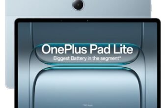 OnePlus,Pad Lite, 11-inch (27.94 CM CM), LCD, 6GB RAM, 128GB ROM, WiFi, Quad Speakers, 9340mAh Battery, Aero Blue, Not AI Enabled