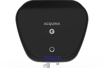 CG-Acquina 15Ltr Storage Water Heater (Geyser) 5-star | Nickel Plated Copper Element | Hirise Suitable | Glasslined Tank | Color Changing LED | Free Installation | 2Yr Product 7Yr Tank Warranty Black