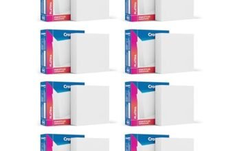 Crompton Platina Star Stylus Surface Panel 6W Square Warm White | Pack of 8 | No False Ceiling Required, Outer Dimension: 90 mm | Surface Mount | for Hall, Bedroom, Kitchen, Office, Store