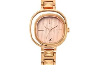 Fastrack Opulence Quartz Analog Pink Dial Rose Gold Metal Strap Watch for Girls – NT6276WM01
