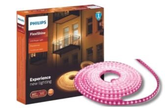 PHILIPS FlexiShine 5 Meter Plug n Play LED Rope Light (Pink) – Waterproof (IP65 Rated) and Flexible