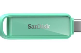 SanDisk Phone Drive with USB-C, 256GB, Upto 150 MB/s, Seafoam Green, 2Y Warranty, Automatic Backup Using SMZ, Works with iPhone 15 & iPhone 16 Series