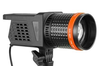 Kodak V60 Video Light Slim Design with Adjustable Color Temp 3200K-5500K|90CRI |4 Different Color Filters|Battery Power Indicator|Angle Adjustment Knob|Ideal for Photography & Videography|60 Watt