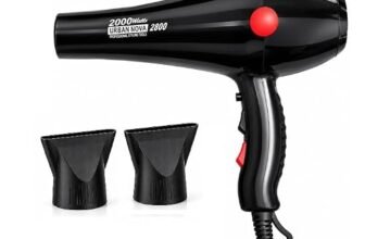 URBANNVOA Professional Hair Dryer for Men & Women | Hot & Cold Air | 2000W | Black