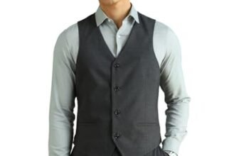 Arrow Men Regular fit Polyester Heathered Waistcoat(ARADVC0001_Grey_40)