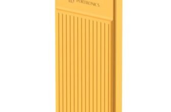 Portronics Luxcell B12 10,000mAh 12W Power Bank, Ultra Slim Power Bank with USB-A Output Port & Type C Input Port | BIS Certified | Type C Cable Included | Made in India (Yellow)