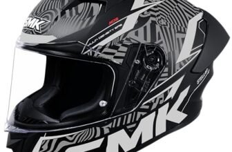 SMK Stellar Sports FURY ISI, DOT and ECE 06 Certified Helmet with Pinlock 30 (GL266 – XL)