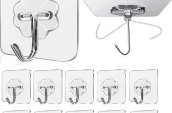 Shalvi Adhesive Hooks for Wall, Sticky Wall Hook for Hangers,Bathroom hangings Hook 50(Pack of 50)