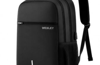Wesley Zeus Usb charging Travel Laptop Backpack with 15.6 inch Laptop Compartment business/Office/School/college/Travel/Gifting Bag for men and women (Black)
