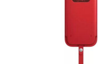 Apple Pouch for iPhone 12 Pro Max(Product Red, Leather)