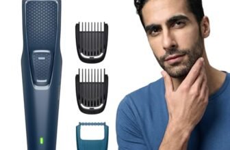 Philips India’s No.1 Men’s Trimmer* | Skin Safe Beard Trimmer for Men | Durapower tech | Self Sharpening Blades | Skin Protect Comb | 30 min runtime USB charging | No oil needed | 2yr warranty |BT1244