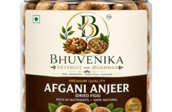 Bhuvenika Dry fruits and Mukhwas Dried Afghani Anjeer 1Kg | Premium quality black Figs (Anjeer) | Rich Source Of Fiber | Low in Fat | Ideal for Festive Gifting | Hygienically Packed