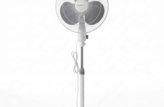 amazon basics 16-Inch Pedestal Fan | Tilting Head | 1400 RPM | Silent Operation| 400mm Sweep Length (Grey) (ABPFNS)