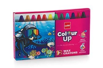 Cello Colourup Wax Crayons – 12 Shades|Green
