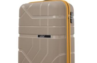 Safari Broadway 8 Wheels 55cm Cabin Size Trolley Bag, Hard Case Polypropylene, 360 Degree Wheeling Carry-on Luggage for Men & Women, Suitcase for Travel, Trolley Bags for Travel, Fossil
