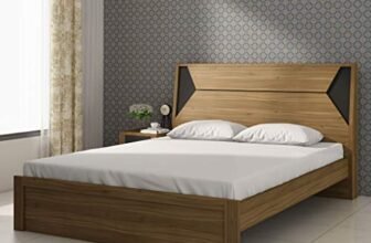 Home Centre Quadro Edge Queen Bed – Brown