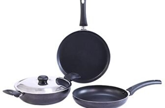 Wonderchef Platinum Plus Set Black Non-Induction Base, 3 + 1