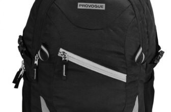 PROVOGUE Spacy unisex with rain cover and reflective strip 35 L Laptop Backpack(Black)