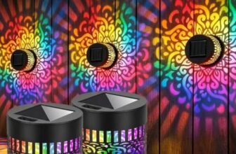 KROVIX Solar Mandala Light Outdoor Wall Decor