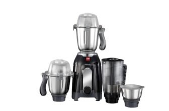 CELLO Discovery Pro Juicer Mixer Grinder For Kitchen 1000 Watts Black | 3 Steel Jar with 1 Juicer Jar Powerful Copper Motor, 3 Speed Settings | Ideal for Blending Juicing Grinding | 5 Years Warranty