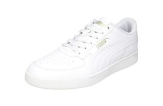 PUMA | Court Curves Everyday Comfort Sneakers | White-Metallic Gold | 9UK