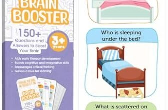 popcorn Games & Puzzles Brain Booster Who, What, Where?|150+ Visual Question| Early Learning Cards for Cognitive Skills |Interactive Q&A for 2+ Years Kids Children | Gifting
