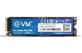EVM 512GB Internal SSD – M.2 NVMe PCIe (2280) – High-Speed Performance Up to 1950MB/s Read & 1000MB/s Write Speed with Low Power Consumption – Compatible with Gaming PCs & High-Performance Workstation