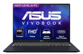 ASUS Vivobook 16 (2026), AMD Ryzen AI 7 445, AMD Radeon iGPU, 16GB RAM, 512GB SSD, FHD+, 16″, (40 cm), Windows 11, M365 Basic(1 Year)* Office 2024, Quiet Blue, 1.88 kg, M1607GA-MB030WS, Co-Pilot+ PC