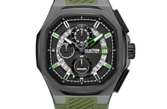 Kenneth Cole Reaction Black Dial Chronograph Watch for Men – KRWGO0070105