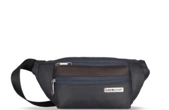 Lavie Sport Alps Fanny Pack Bag | Travel Pouch with Crossbody Strap | Hiking Travel Camping Running Sports with Adjustable Strap |Unisex Fashion Waist Bag for Men & Women