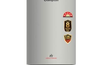 Crompton Arno Prime 15L 5‑Star Storage Water Heater (Geyser) | Anti‑Scale Technology for Hard Water up to 2000 ppm | 8 Bar High‑Rise Pressure | 5‑Level Safety | Free Pipes | 8 Year Tank warranty