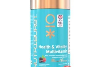 Nutriburst Multivitamin Gummies for Men and Women | Boosts Immunity, Energy & Overall Wellness | Vitamins A, B, C, D, E & Biotin | No Added Sugar | Health & Vitality | Mixed Berry Flavor | 100% Vegetarian | 60 Gummies