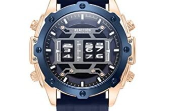 Kenneth Cole Reaction Blue Silicon Strap Sports Wear Drum Roller Watch for Men’s – KRWGQ9006903