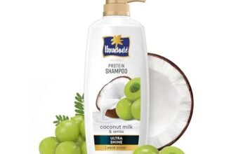 Parachute Advansed Protein Shampoo with Coconut Milk & Amla | Up to 48 hr Shine | Ultra Shine | Protein Lock Technology | Paraben free | For Men & Women | 1.2L