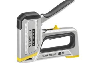 Stanley FATMAX® FMHT70100-0 Aluminium 2-in-1 Cable Tacker, High-Low Power Setting, Compatible with Crown CT100 in 10mm – 14mm and CT300 8mm – 12mm, Staples NOT Included