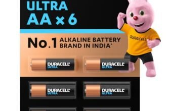 Duracell Ultra Alkalline AA Battery, Pack of 6, High-Drain Devices, Digital Camera, Toys, Electric Toothbrush, Smart Locks