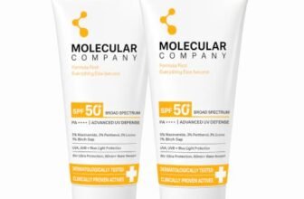 Molecular Company SPF 50+ Pa++++ Face Sunscreen Gel, 50g x 2 | 2X Moisturising than Hyaluronic Acid | With 5% Niacinamide, 3% Panthenol, 3% Lecorice, 1% Birch Sap l All Skin Type For Men & Women