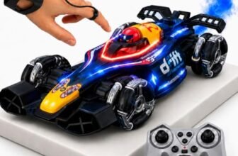GRAPHENE RC 4×4 Formula F1 Drift Smoke Stunt 4WD Remote Control Car Toy for Kids 1:14 Offroad 2.4Ghz Hand Sensor Gesture 360° Rotation RGB Lights Music Sports Racing Cars 4+ 5+ 6+ Boys Girl Adults