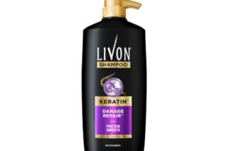 Livon Keratin Shampoo for Women & Men | Repairs Damaged Hair | Smooth & 5x Stronger Hair | No Parabens | 1L