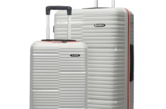 HRX Zanzibar 2Pc Set (Cabin + Medium) Intergalactic Grey Polypropylene Hard Shell Suitcase Set – Premium Travel Trolley Bags with 8 Spinner Wheels, Number Lock & Water Resistant Body